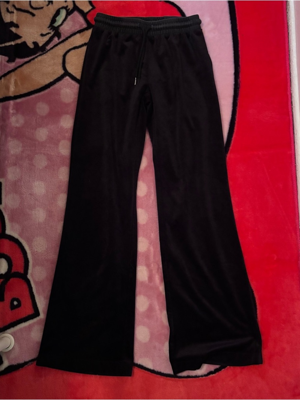 Edikted Black Wide-Leg Track Pants